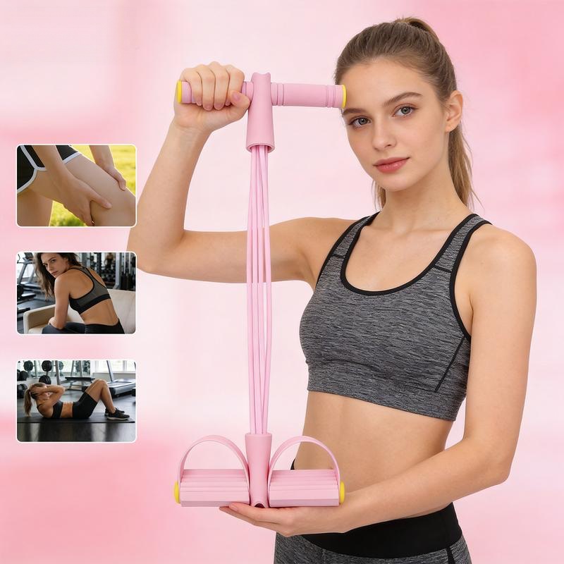 Multifunction Tension Rope - 6-Tube Elastic Yoga Pedal Puller Resistance Band